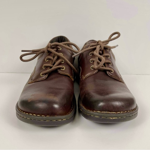 BORN Men’s Dark Brown Leather Lave Up Comfort Oxford Shoes, Size 9 - Picture 3 of 7